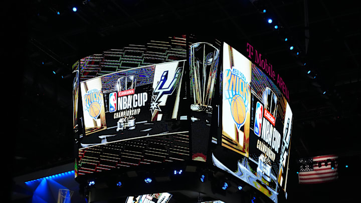 The Knicks and Spurs match up in the NBA Cup's third-ever championship round. The Knicks and Spurs match up in the NBA Cup's third-ever championship round.