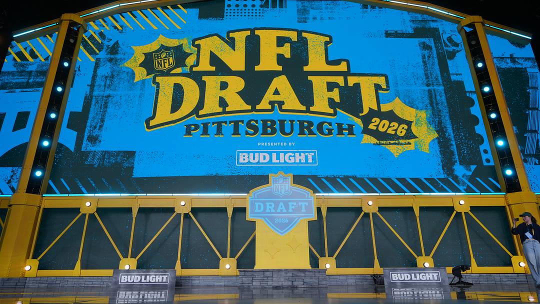The 2026 NFL Draft Theater stage at Acrisure Stadium. Mandatory Credit: Kirby Lee-Imagn Images