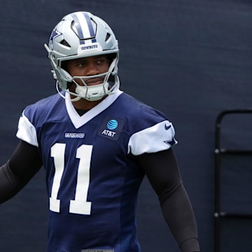 Dallas Cowboys defensive end Micah Parsons during training camp at the River Ridge Fields