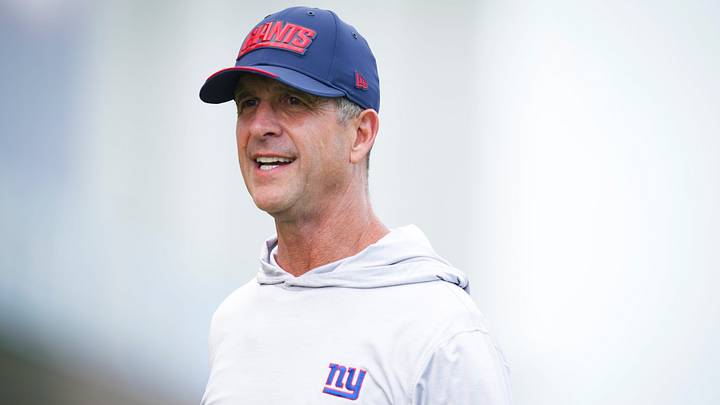 New York Giants - head coach John Harbaugh