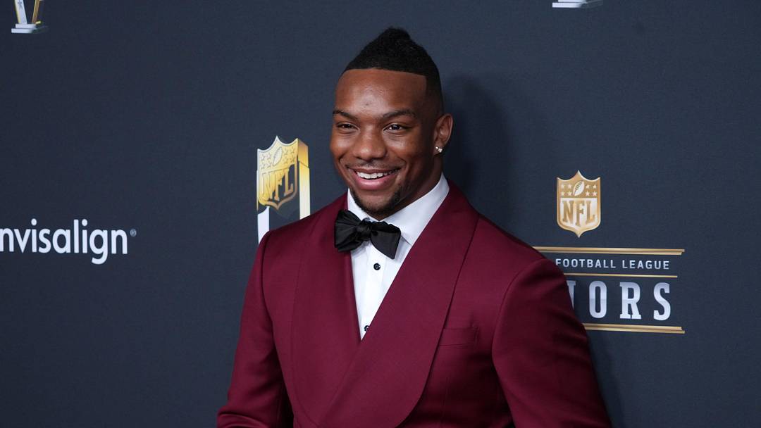 Feb 5, 2026; San Francisco, CA, USA; Bijan Robinson poses on the NFL Honors Red Carpet before Super Bowl LX at Palace of Fine Arts. Mandatory Credit: Kirby Lee-Imagn Images Feb 5, 2026; San Francisco, CA, USA; Bijan Robinson poses on the NFL Honors Red Carpet before Super Bowl LX at Palace of Fine Arts. Mandatory Credit: Kirby Lee-Imagn Images