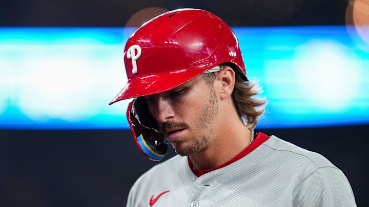 Bryson Stott has cooled off at the plate and could be moved down in the Phillies' order as he figures things out