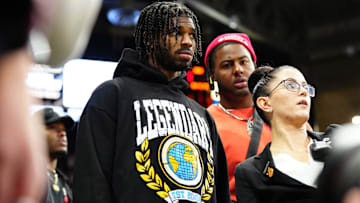 Jan 19, 2024; Boulder, Colorado, USA; Colorado Buffaloes quarterback Shedeur Sanders enters the