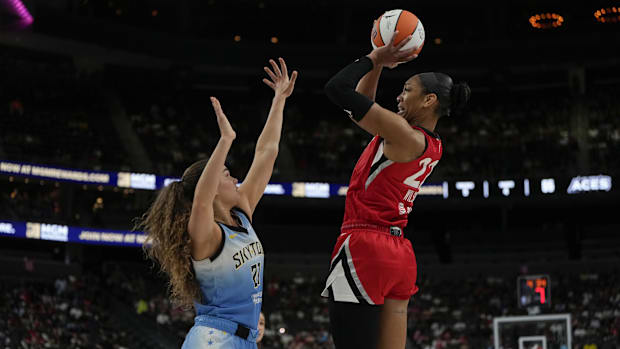 A'ja Wilson has played like the WNBA MVP during Las Vegas Aces' 14-game win streak. Can the Chicago Sky keep her in check?