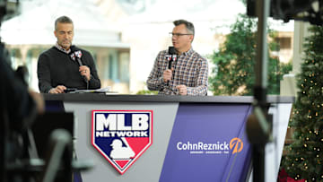 Dec 4, 2023; Nashville, TN, USA; Pittsburgh Pirates general manager Ben Cherington is interviewed by the MLB Network during the 2023 MLB Winter Meetings.
