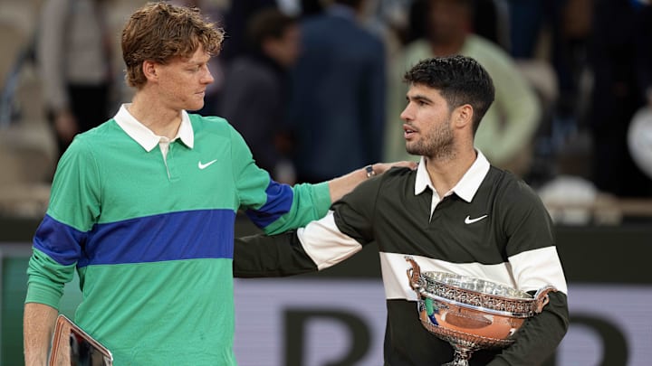 Jannik Sinner of Italy and Carlos Alcaraz of Spain played an epic five-set final at the French Open that has been hailed as an instant classic. Jannik Sinner of Italy and Carlos Alcaraz of Spain played an epic five-set final at the French Open that has been hailed as an instant classic.