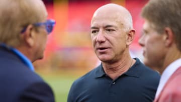 Jeff Bezos at NFL game