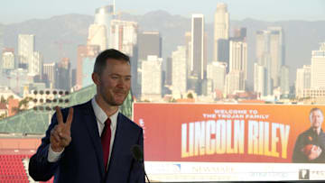 Nov 29, 2021; Los Angeles, CA, USA; Lincoln Riley, USC Football