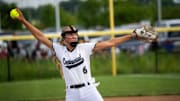 Ankeny Centennial's Lauren Sandholm throws a pitch during a game against Waukee on Tuesday, July 16, 2024, at Ankeny Centennial.