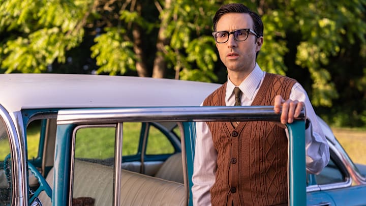 Josh Zuckerman as Mr. Martin in School Spirits, episode 2, season 2, streaming on Paramount+, 2025