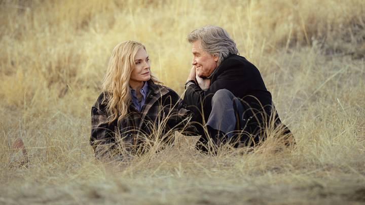 L-R Michelle Pfeiffer as Stacy Clyburn and Kurt Russell as Preston Clyburn in the Paramount+ series The Madison. Photo Credit: Chris Saunders/Paramount+
