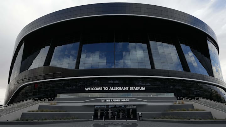 A general overall view of Allegiant Stadium. A general overall view of Allegiant Stadium.