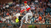 Sep 24, 2025; San Francisco, California, USA; St. Louis Cardinals starting pitcher Sonny Gray (54) delivers a pitch against the San Francisco Giants during the first inning at Oracle Park. Mandatory Credit: Neville E. Guard-Imagn Images