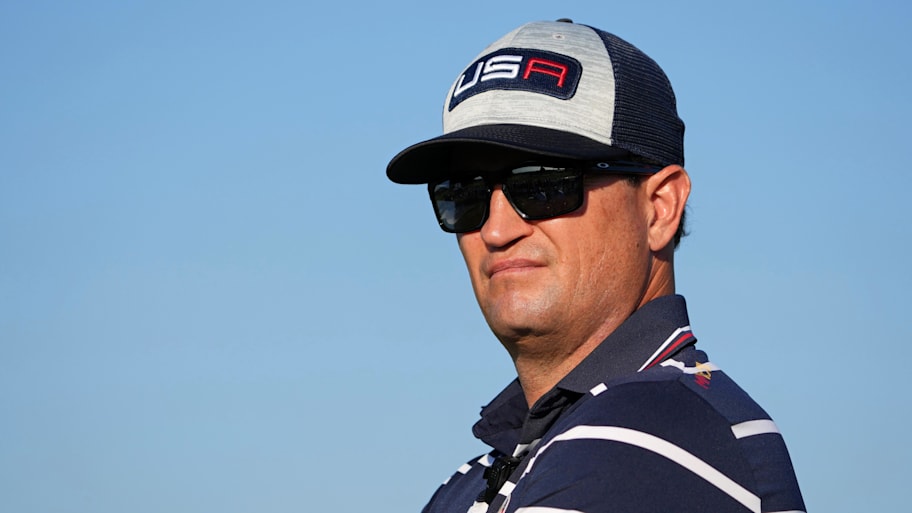 Team USA captain Zach Johnson looks on from the 15th hole during day one fourballs round for the 44th Ryder Cup in 2023.