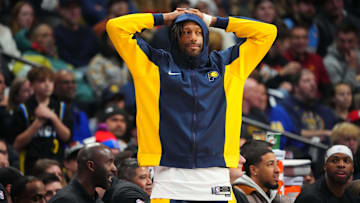 Indiana Pacers forward James Johnson (16) in the second quarter of a game against the Denver Nuggets.