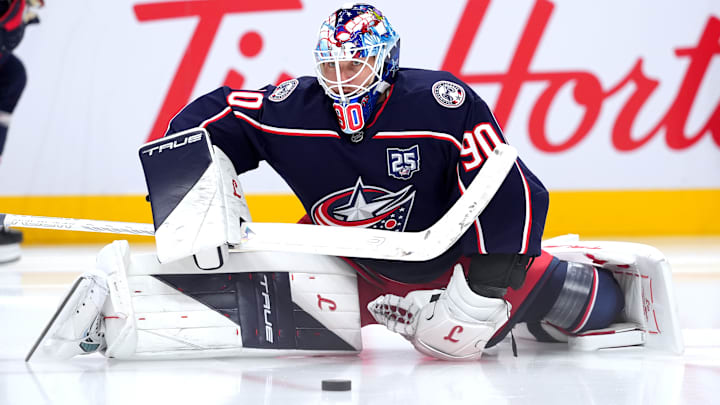Blue Jackets goaltender Elvis Merzlikins was terrific again last night.
