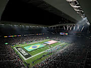 Corinthians Arena before a game between the Packers and Eagles.