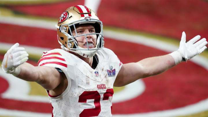 San Francisco 49ers running back Christian McCaffrey (23)