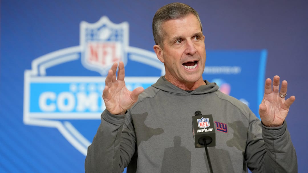 New York Giants - head coach John Harbaugh New York Giants - head coach John Harbaugh