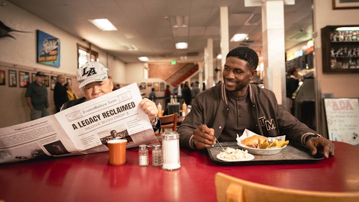Reggie Bush has dropped his third apparel collection with TravisMathew. Reggie Bush has dropped his third apparel collection with TravisMathew.