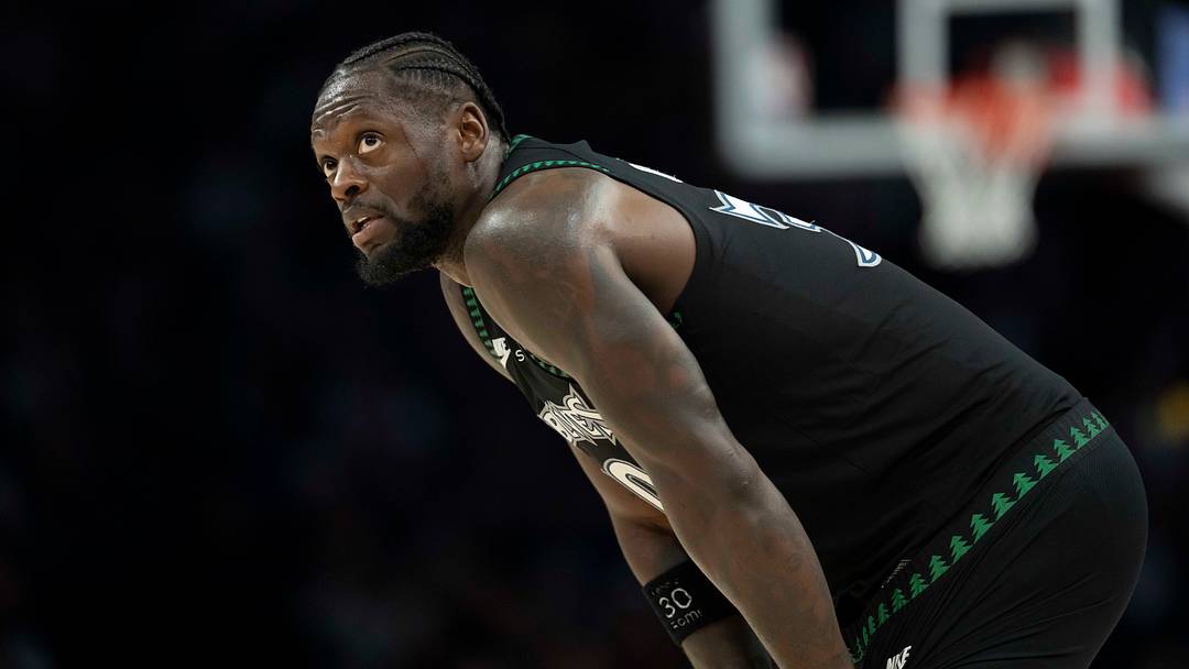 Mar 5, 2026; Minneapolis, Minnesota, USA; Minnesota Timberwolves forward Julius Randle (30) looks on against the Toronto Raptors in the second half at Target Center. Mandatory Credit: Jesse Johnson-Imagn Images