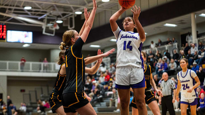 Johnston's Ari Phillips and the Dragons are still ranked No. 1 in Class 5A. Johnston's Ari Phillips and the Dragons are still ranked No. 1 in Class 5A.