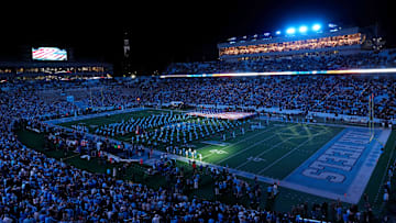 Nov 16, 2024; Chapel Hill, North Carolina, USA; An overall view of the field before the game at Kenan Memorial Stadium. Mandatory Credit: Bob Donnan-Imagn Images
