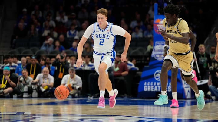 Cooper Flagg averaged 18.9 points, 7.5 rebounds and 4.1 assists per game during the 2024-25 season for Duke. Cooper Flagg averaged 18.9 points, 7.5 rebounds and 4.1 assists per game during the 2024-25 season for Duke.