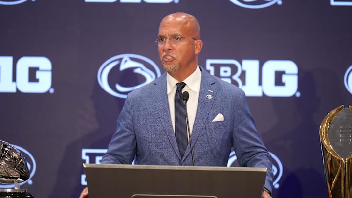 Penn State Nittany Lions head coach James Franklin is not thrilled about Big Ten Media Days being set in Las Vegas. Penn State Nittany Lions head coach James Franklin is not thrilled about Big Ten Media Days being set in Las Vegas.