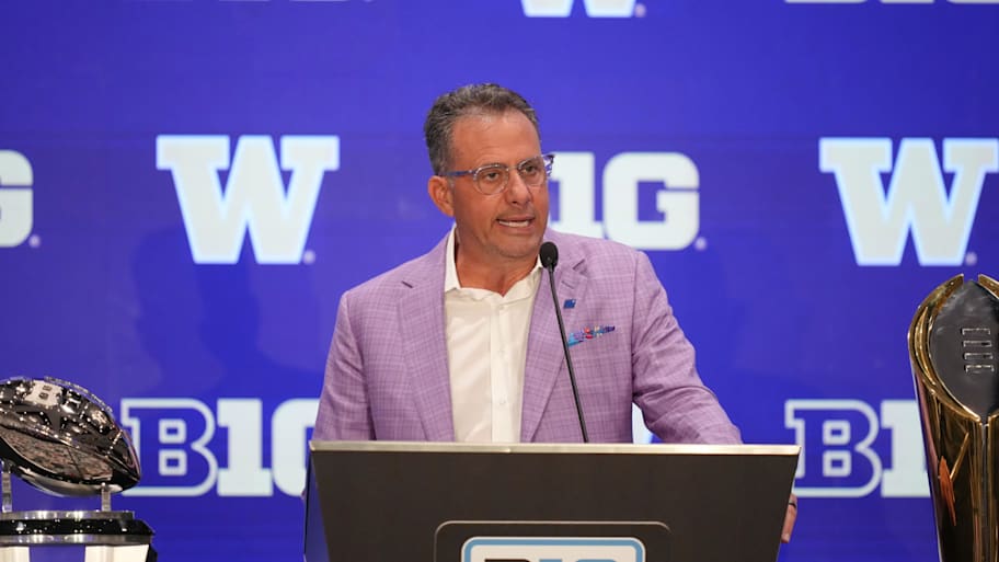 Washington Huskies head coach Jedd Fisch did not hold back when asked about SEC scheduling. | Lucas Peltier-Imagn Images