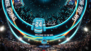Jun 28, 2024; Las Vegas, Nevada, USA; Macklin Celebrini is selected with the 1st overall pick of the 2024 NHL Draft by the San Jose Sharks at The Sphere. Mandatory Credit: Joe Camporeale-USA TODAY Sports
