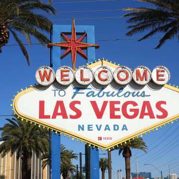 Nov 26, 2023; Paradise, Nevada, USA; The Welcome to Fabulous Las Vegas sign on the Las Vegas strip. Mandatory Credit: Kirby Lee-USA TODAY Sports