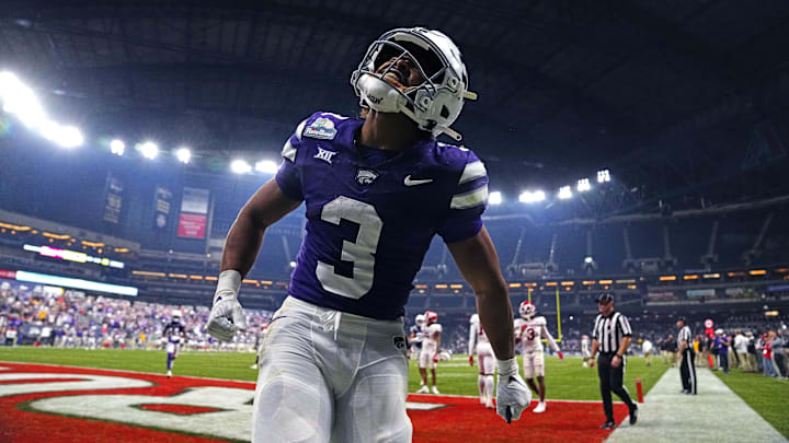 Kansas State running back Dylan Edwards (3)