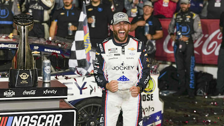 Chastain mounted a stunning come-from-behind win during the Coca-Cola 600 at Charlotte Motor Speedway on Sunday.