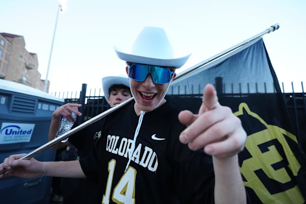Sep 16, 2023; Boulder, Colorado, USA; Colorado Buffaloes fans before the game against the Colorado State Rams at Folsom Field