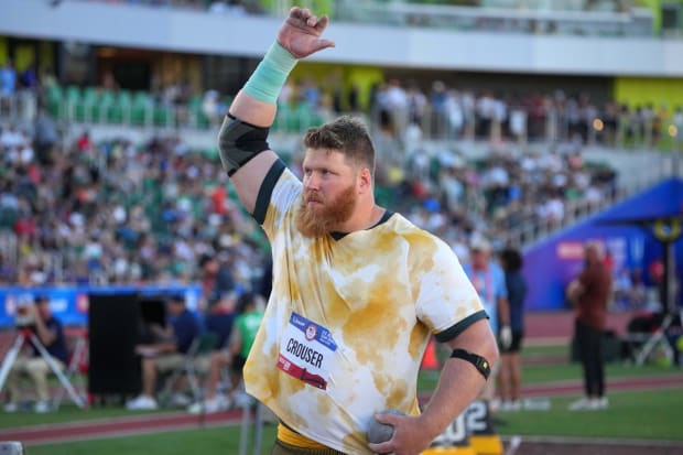 Crouser won the shot put final at 22.84 meters to qualify for Paris at the U.S. trials in June.