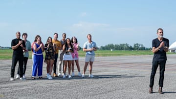 DESTINATION X -- "Welcome to Destination X" Episode 101 -- Pictured: (l-r) Josh Martinez, Jonah Evarts, Mack Fitzgerald, Tai Lowry, Rick Szabo, Shayne Cureton, Allyson "Ally" Bross, Rachel Rosette, Christian "Biggy" Bailey, Jeffrey Dean Morgan -- (Photo by: Matteo Graia/NBC)