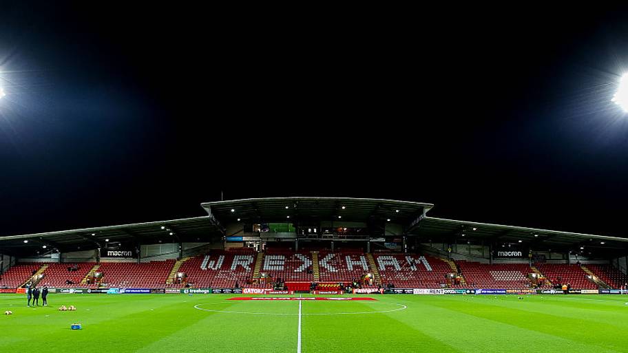 A general view of the ground before kickoff during the Emirates FA Cup Fourth Round match between Wrexham and Ipswich Town.