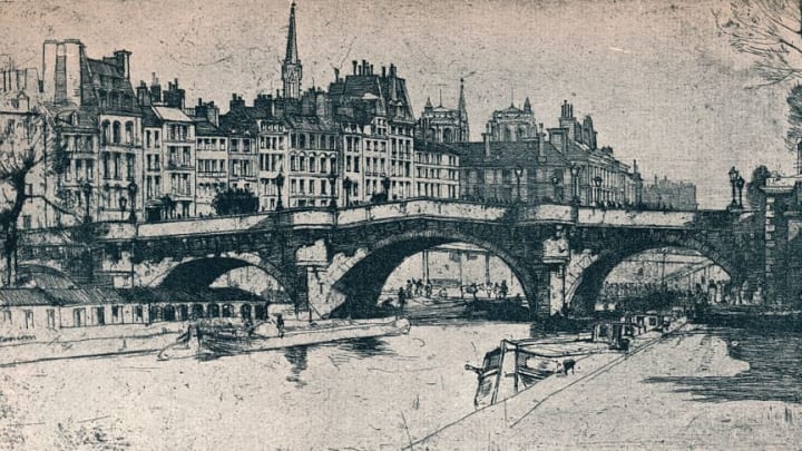 Pont Neuf: Plate One From The Paris Set', 1904.