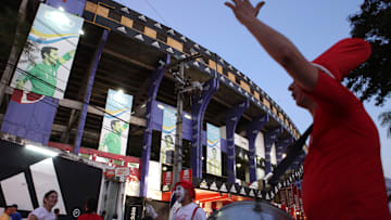 Estádio abriga jogos da seleção paraguaia Estádio abriga jogos da seleção paraguaia