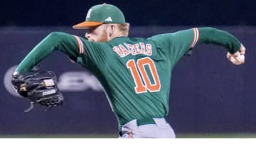 Brian Walters (10) throwing a strike against Georgia Tech in series opener