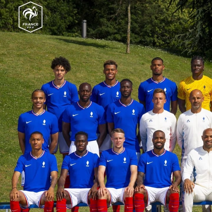 La photo officielle de l'équipe de France Olympique