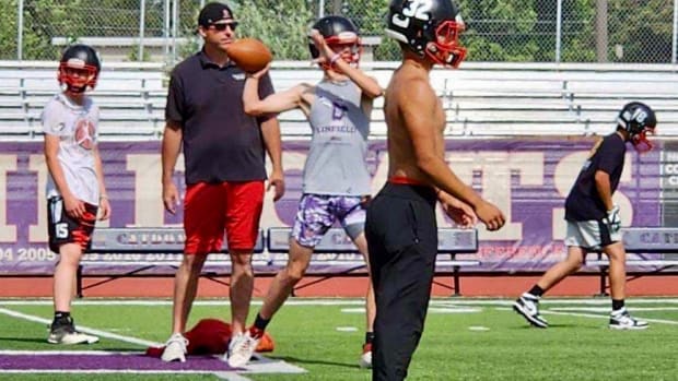 Beau Sackman graduated, but Omak has another promising quarterback in junior Jase Long.