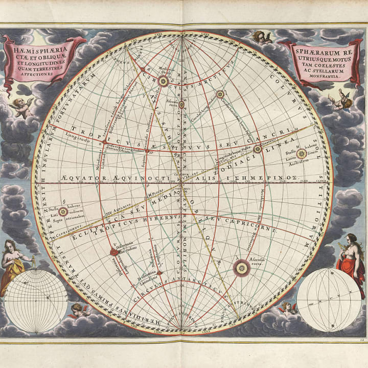Plate 12 from Harmonia Macrocosmica by Andreas Cellarius