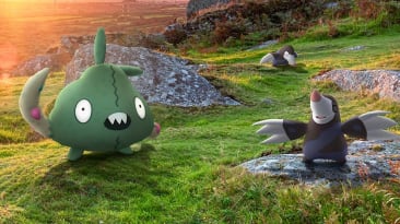 Pokémon Go poster for Sustainability Week 2024 showing Trubbish and Drilbur.