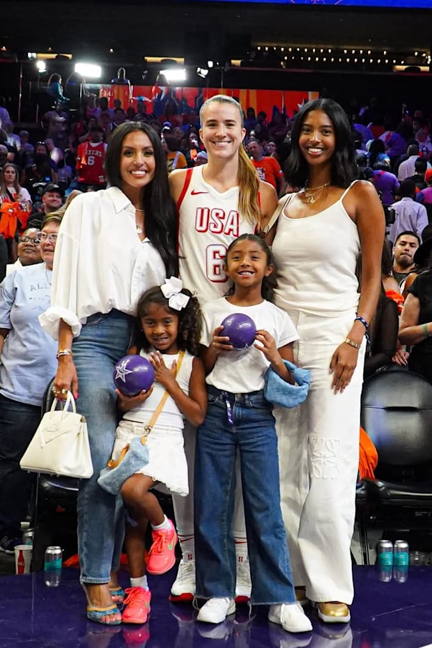 Sabrina Ionescu, Vanessa Bryant, Natalia Bryant