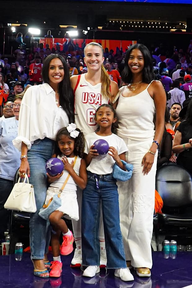 Sabrina Ionescu, Vanessa Bryant, Natalia Bryant