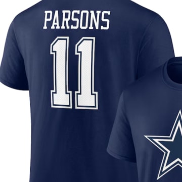 Micah Parsons Dallas Cowboys Fanatics Player Icon Name & Number T-Shirt