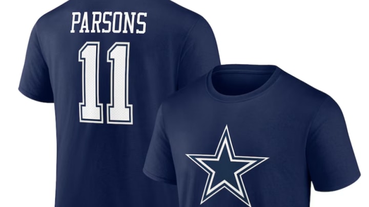 Micah Parsons Dallas Cowboys Fanatics Player Icon Name & Number T-Shirt