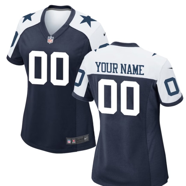 Dallas Cowboys Nike Women's Alternate Custom Game Jersey